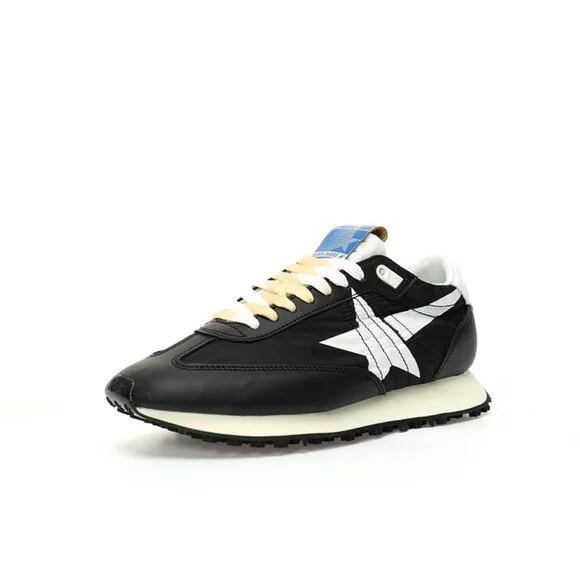 Black & White & Blue Marathon Sneakers By Golden Goose - Picture 5 of 8
